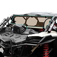 AUPOWER Rear Windshield for Can Am Maverick X3 Accessories 2017-2024, Tinted Back Window for Can Am X3 Max Heavy Duty Windshield