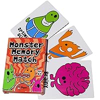 Regal Games - Classic Card Games - Silly Monster Memory Match - Card Game Gift for Christmas, Birthdays, Holidays, and Family Gatherings