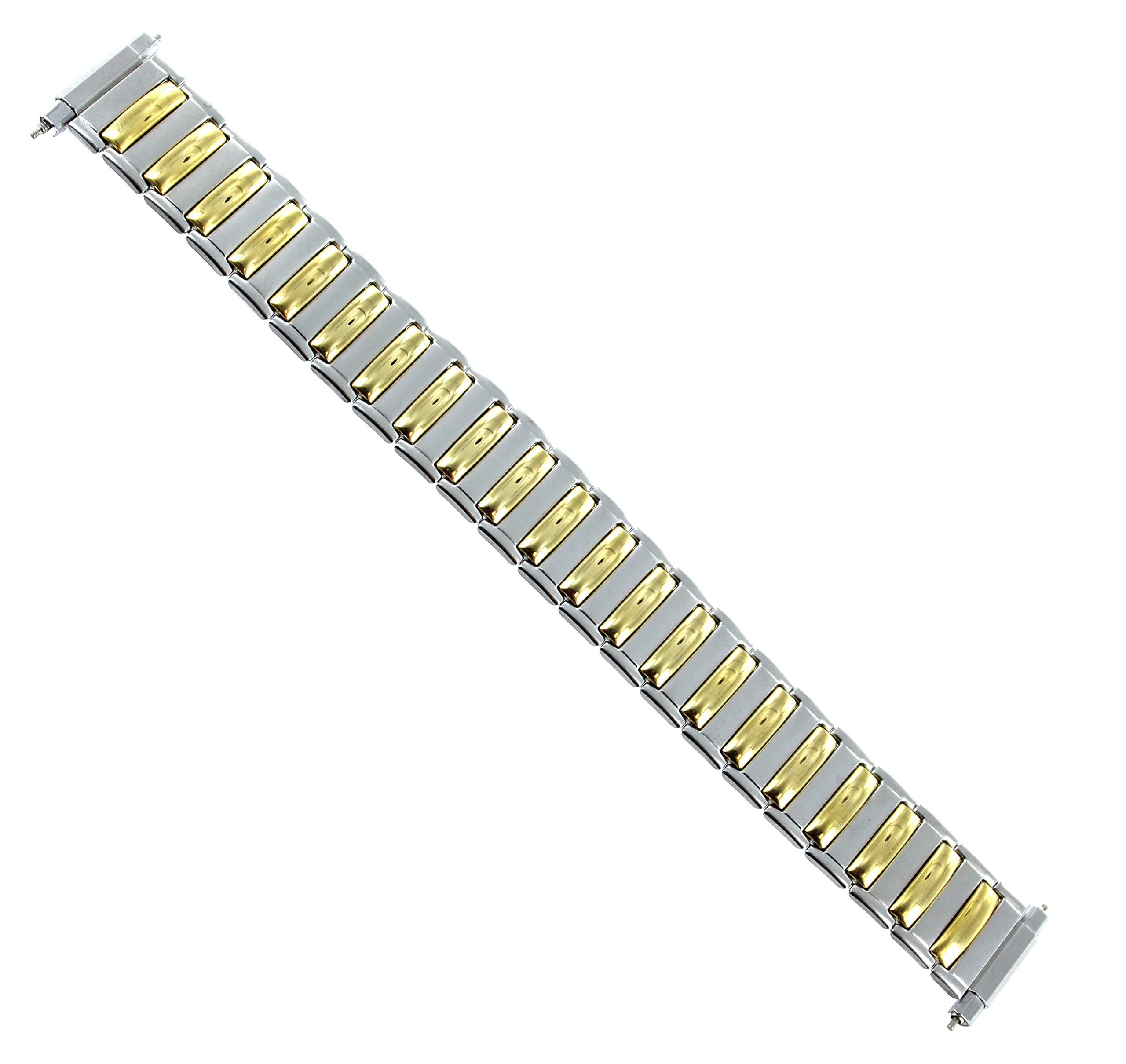 Watch Band Expansion Metal Ladies Band Two Tone fits Sizes 10mm to 14mm