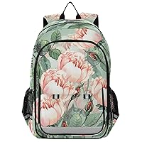 ALAZA Vintage Watercolor Roses Casual Backpack Travel Daypack Bookbag