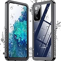 SPIDERCASE for Samsung Galaxy S20 Fe 5G Case Waterproof,Built-in Camera Lens & Screen Protector【IP68 Underwater】【12FT Military Shockproof】 Full Body Protection Case for S20 Fe 6.5