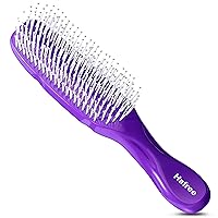 Hair Brush, Detangler Hair Brushes for Women, Men with Long, Curly, Thick Hair, Best Wet or Dry Detangling Travel Hairbrush, Hair Care Styling Tools (Purple)