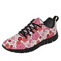 Cherry Blossom Shoes for Women Men Running Walking Tennis Sneakers Lightweight Athletic Shoes Gifts for Men Women
