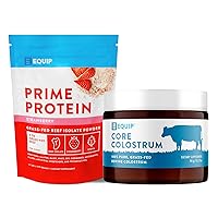 Equip Foods Prime Protein Powder Strawberry & Core Colostrum Powder