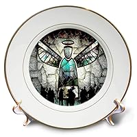 Angel Background Deco Art Wall-Porcelain Plate, 8-inch (cp_167195_1)