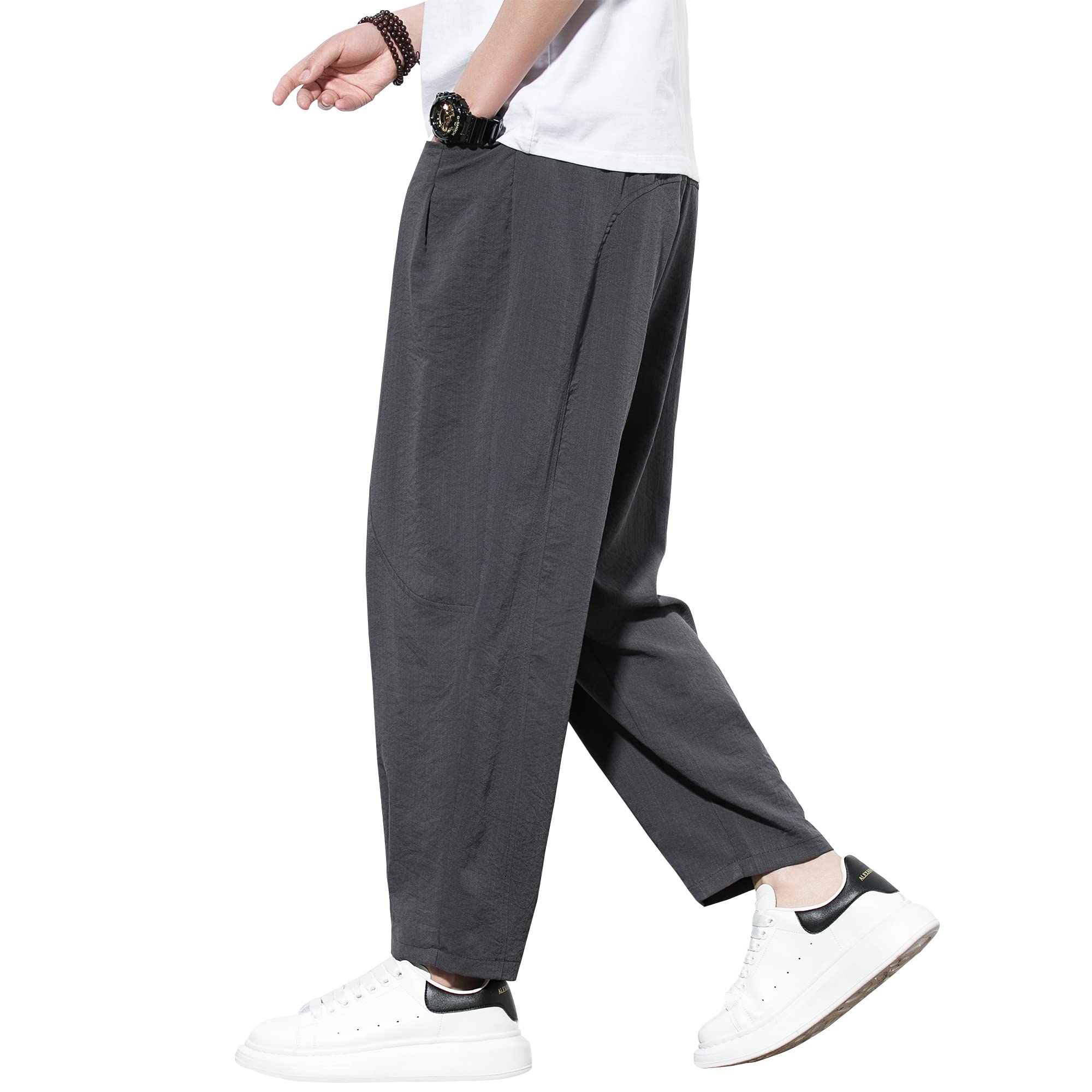 Hot Men Summer New Casual Fashion Harem Pants Loose Ankle Length Trousers  Turnip Trousers Hairstylist Costumes Plus Size Pants - AliExpress