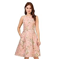 Adrianna Papell Women's Floral Jacquard Dress
