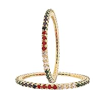 Bollywood Fashion Style Gold Plated CZ Stone Indian Bangle Bracelet Partywear Jewelry
