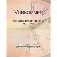 Vorkommen: Webster's Timeline History, 1523 - 2006