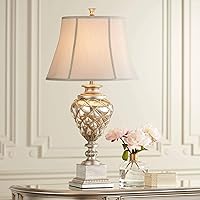 Barnes and Ivy Luke Traditional Table Lamp with Nightlight LED 33.75