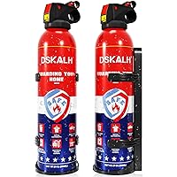 Fire Extinguisher for Home with Mount, 6-in-1 Small Fire Extinguisher for Vehicle, Applicable to A, B, C, K Fire Category Water-Based Fire Extinguisher (2-Pack)