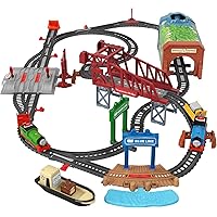 Thomas & Friends Toy Train Set Talking Thomas and Percy Motorized Engines with Track for Preschool Kids Ages 3+ Years (Amazon Exclusive)