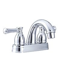 Dura Faucet DF-PL620L-CP RV Designer Two Handle Arc Spout Bathroom Faucet (Chrome)