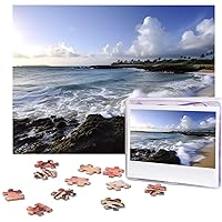 Puerto Rico - Beach Puzzles Personalized Puzzle 500 Pieces Jigsaw Puzzles from Photos Picture Puzzle for Adults Family (20.4