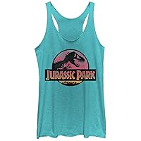Fifth Sun Jurassic Park Safari Logo Women's Racerback Tank Top
