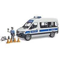 Bruder 02683 MB Sprinter Police Emergency Vehicle with Light & Sound Module