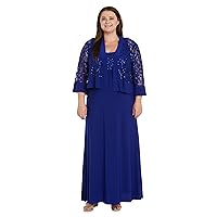 R&M Richards Womens Lace Outfit Two Piece Dress