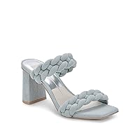 DOLCE VITA Women's PAILY Heeled Sandal, Light Blue Denim, 6