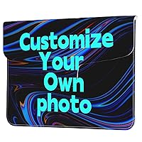 Custom Name Laptop Bag Customized Business Briefcase for Women Men Personalized Work Laptop Sleeve Cases Add Photo/Logo/Text（custom-10）