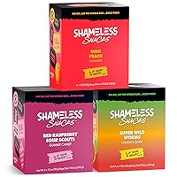 Shameless Low Carb Keto Gummy Bundle - Sour Peach, Red Raspberry & Super Wild Worms Gluten Free Candy
