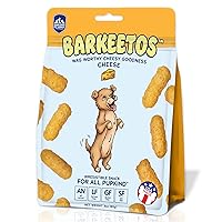 Barkeetos Cheese | Made with Real Himalayan Cheese | Protein Rich - Lactose Free - Gluten Free - Grain Free | USA Made | for All Breeds | 3 oz of Droolicious, Crunchy Goodness