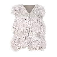 Kids Girl Winter Villus Waistcoat 1-5T Toddler Girls Winter Fur-Faux Thick Warm Vest Sleeveless Outerwear