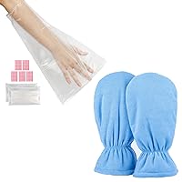Paraffin Wax Bags for Hands and Feet, Segbeauty 200pcs Plastic Paraffin Wax Liners, Paraffin Heated Hand SPA Mittens for Hot Wax Hand thera-py Paraffin Thermal treat-ment SPA Wax Warmer