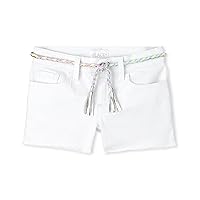 The Children's Place Girls' Belted Denim Shorts