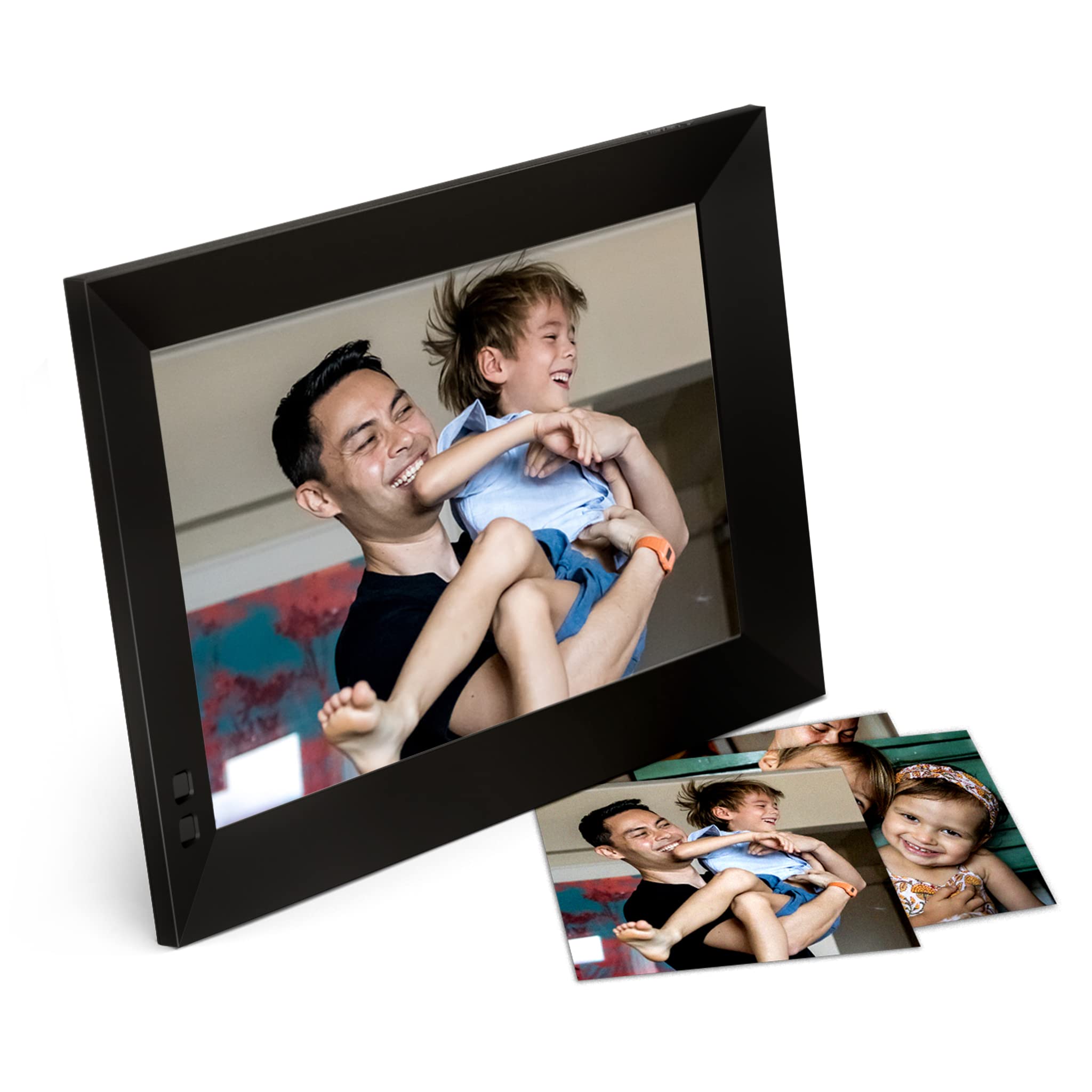 Nixplay 10.1 inch Smart Digital Photo Frame with WiFi (W10F) - Black - Includes 1 year of Nixplay Plus for Exclusive Print Discounts, Family-Sized Storage