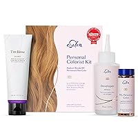 Medium Blonde Personal Colorist Kit Hair Color Bundle with Blonde Neutralizer Tint Rinse Treatment