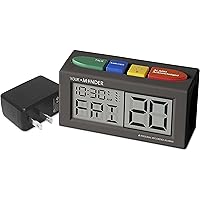 Your Minder Voice Record and Alarm Replay Reminder Clock with Loud,Easy Set,Multiple Alarms, Recordable Talking Alarm Clock for Medication Reminders (with Adapter)