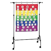 Learning Resources Adjustable Chart Stand, Pocket Chart Stand for Teachers,Flip Chart Stand, Teacher Supplies for Classroom,Back to School Supplies
