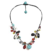 Handmade Mix Multi-Stone Alluring 3 Strands Necklace