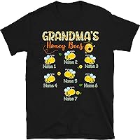 Personalized Grandma Bee Sunflowers T-Shirt, Grandma Honey Bee Shirt, Sunflowers Lover Shirt, Bee Lovers Gift, Gift for Grandma Nana