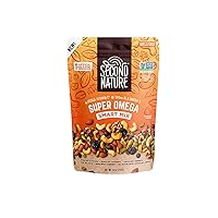 Super Omega Smart Mix, Good Source of Antioxidant Vitamin E, Good Source of Fiber, No Artificial Colors, Flavors or Preservatives, Low Sodium, Kosher, Gluten Free & Non-GMO, 10 Ounce (Pack of 6)
