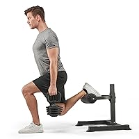 Lifepro Bulgarian Split Squat Stand Max- Durable, Stable, & Lightweight Single Leg Squat Stand - 7 Adjustable Roller Heights & Comfortable Padding for Extended Comfort While Training
