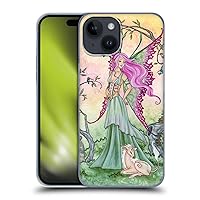 Head Case Designs Officially Licensed Amy Brown Hummingbird Serenade Elemental Fairies Hard Back Case Compatible with Apple iPhone 15