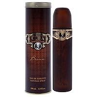 Brown By Cuba For Men Edt Spray 3.3 Oz , brown