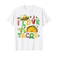 Cinco De Mayo I Love Taco-Shirt Funny Mexican Fiesta Kids T-Shirt
