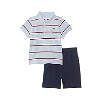 Lacoste Baby Boys Sleeve Polo W/Shorts Giftset