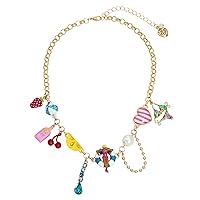 Betsey Johnson Womens Pool Party Bib Necklace