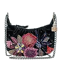 Mary Frances Spark Embellished Mini Crossbody Handbag, Black
