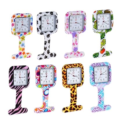 Weicam Square Silicone Nurse Doctor Wholesale Pin-on Brooch Watch Pocket Watches