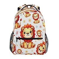 Kid Cartoon Lion Backpack,Elementary School Backpack Lion Kid Bookbag for Boy Girl Ages 5 to 13,15
