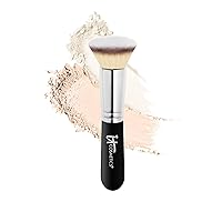 IT Cosmetics Heavenly Luxe Flat Top Buffing Foundation Brush #6 - For Liquid & Powder Foundation - Buff Away the Look of Pores, Fine Lines & Wrinkles - With Award-Winning Heavenly Luxe Hair