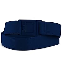 Square Easily Adjustable No Show Women Stretch Belt Invisible Elastic Belt with Flat Buckle for Jeans Pants Dresses