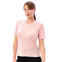 Merino.tech Merino Wool Shirt Women - 100% Merino Wool Base Layer Women Short Sleeve Tee