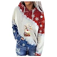 Womens Crewneck Sweatshirt Christmas Long Sleeve Woman Sweater Casual Hoodies for Women Pullover
