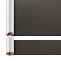 ILOFRI Self Adhesive Leather Repair Tape 3x60'' Bundle with 17x60'' Large Leather Repair Patch for Couches, Furniture, Car Seat, Boat Seat, Sofa, Vinyl Upholstery - Gray Brown