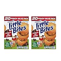 Entenmann's Little Bites Chocolate Chip Muffins | 2 pack (40 pouches total)